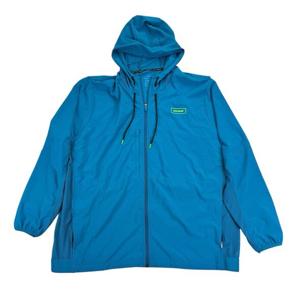Nike Mens Dri-Fit Sport Clash Flex Training Jacket Turquoise XL - Picture 1 of 4
